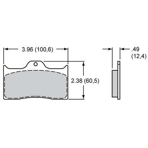 Smart Pad Brake Pad Set with BP-20 Compound (WB150-9413K)