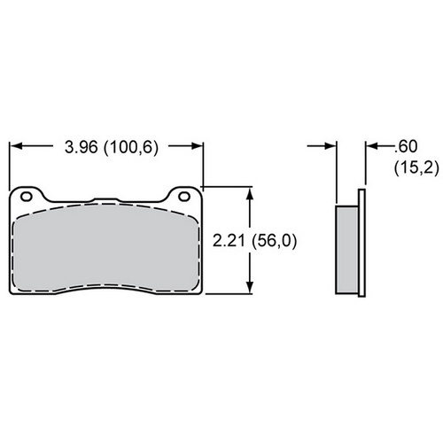 PolyMatrix Brake Pad Set with A Compound (WB15A-7263K)