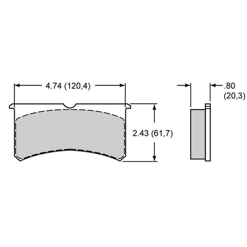 PolyMatrix with E Compound Brake Pad (1 x Pad Only) (WB15E-6084)
